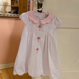 Cross collared dress